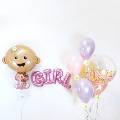 250 balloon baby girl